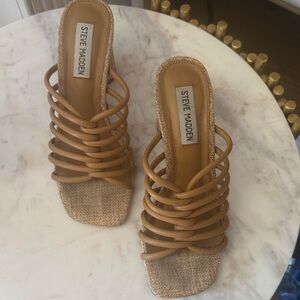 Steve Madden Brown Strappy Women's Sandals